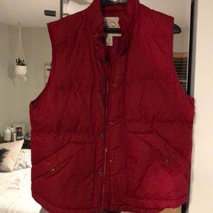 Red St. John’s Bay puffer vest